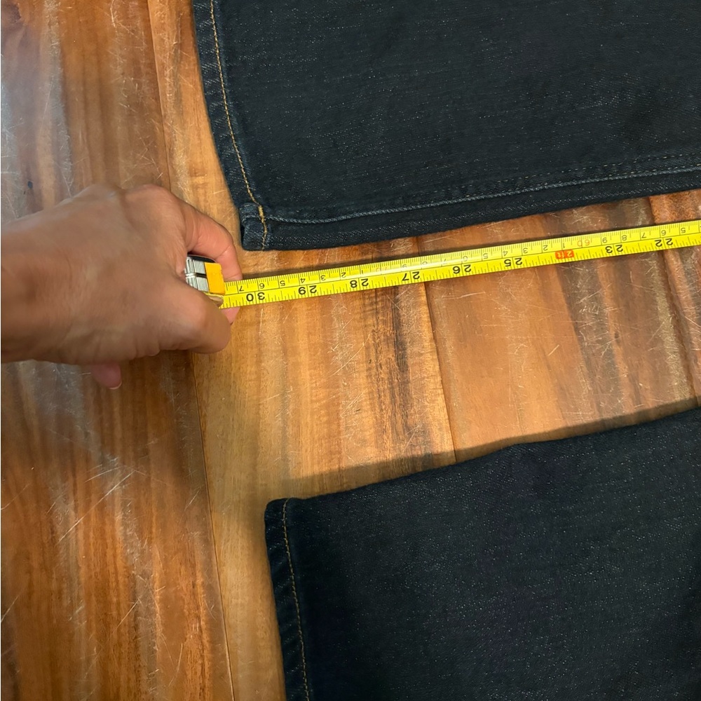 7 For All Mankind Straight Jeans Mens 34 Dark Premium Denim Classic Fit (1151) - Picture 5 of 10